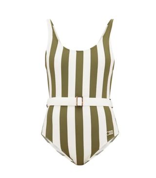 Solid and Striped + The Anne-Marie Belted Striped Swimsuit