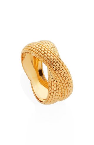 Monica Vinader x Doina + Chain Crossover Ring