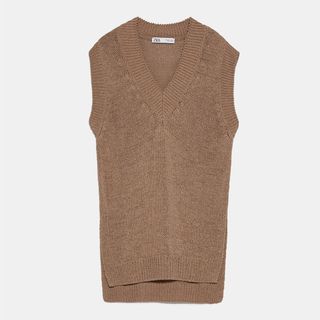 Zara + Knit Vest With Slits