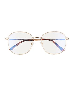 Quay Australia + x Chrissy Teigen Jezabell Aviator Blue Light Blocking Glasses