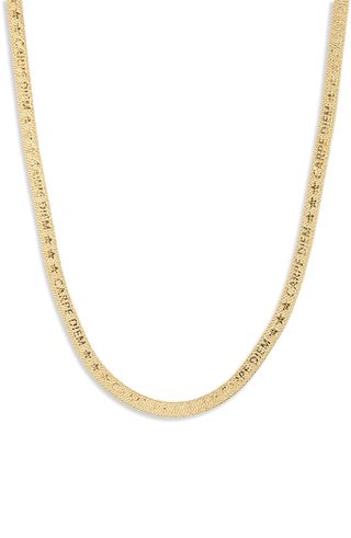 Billie Valentine + Seize the Day Herringbone Chain Necklace