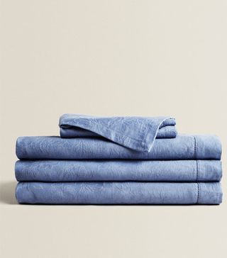 Zara + Cotton Jacquard Tablecloth