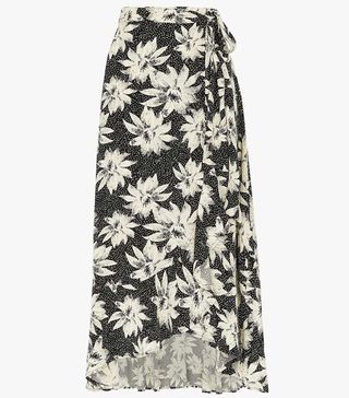 Whistles + Starbust Floral Wrap Skirt
