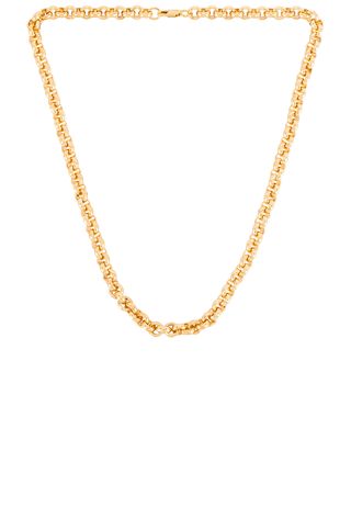 Aureum + Beige Rolo Chain Necklace in Gold