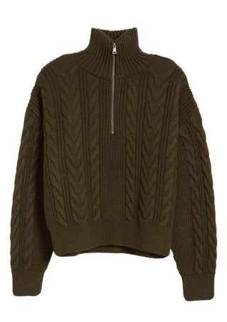 BDG Urban Outfitters + Half-Zip Cable Sweater
