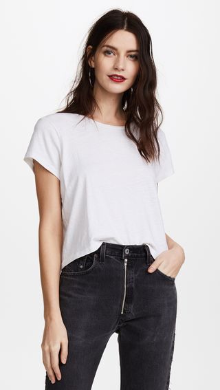 Re/Done x Hanes + 1950s Boxy Crop Tee