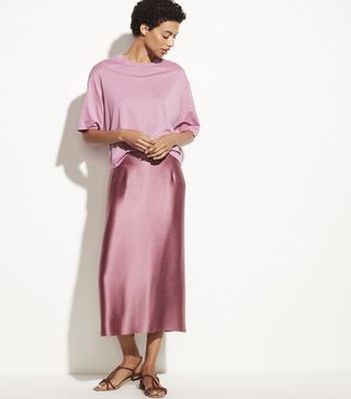 Vince + Satin Slip Skirt