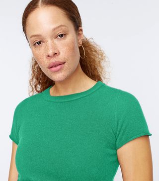 J. Crew + Short-Sleeve Cashmere T-Shirt