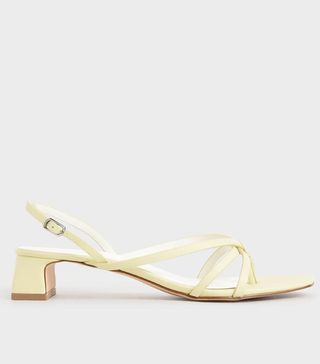 Charles & Keith + Yellow Strappy Sandals