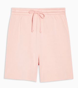 Topshop + Pink Oversized Jogger Shorts