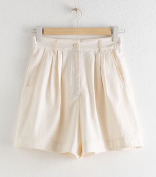 & Other Stories + Cotton Lyocell Blend Shorts