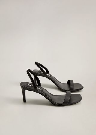 Mango + Heel Leather Sandals