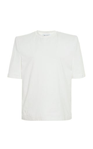 The Attico + Padded Cotton-Jersey T-Shirt
