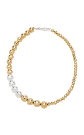 Isabel Lennse + Sterling Silver and Gold-Plated Beaded Necklace