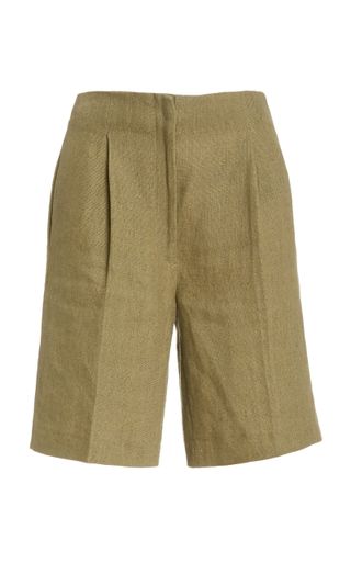 Loulou Studio + Rangiroa Linen Bermuda Shorts