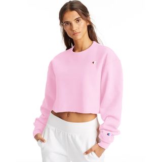 Champion + Reverse Weave Cropped Cut Off Crew