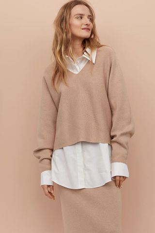 H&M + Sweater With Dolman Sleeve