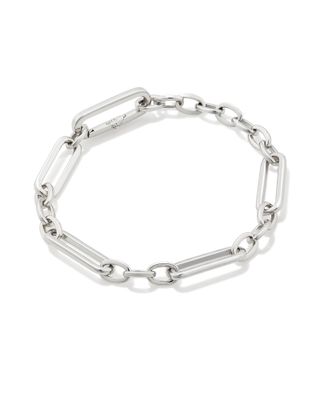 Kendra Scott + Heather Link and Chain Bracelet in Silver
