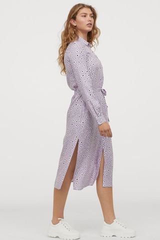 H&M + Patterned Shirt Dress