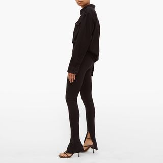 Wardrobe.NYC + Release 03 Zip-Cuff Jersey Leggings