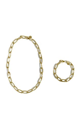 Young Frankk + Gold-Tone Necklace and Bracelet Set