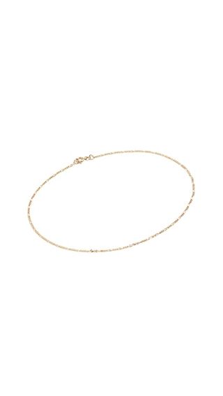 Ariel Gordon Jewelry + 14k Gold Figaro Anklet