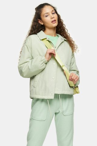 Topshop + Sage Quilted Shell Jacket