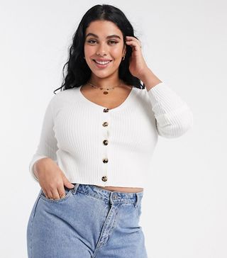 Urban Bliss + Knitted Top With Buttons
