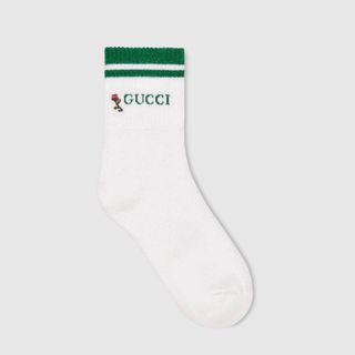 Gucci + Socks With Gucci and Flower