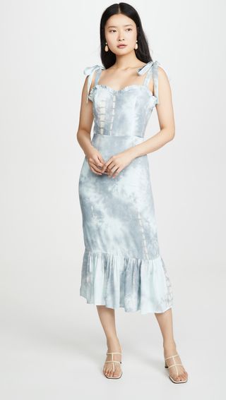 English Factory + Tie Dye Fitted Sleeveless Dress