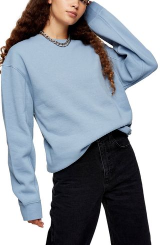 Topshop + Flatlock Oversize Sweatshirt