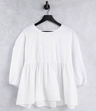 Urban Bliss + Oversized Smock Top in White