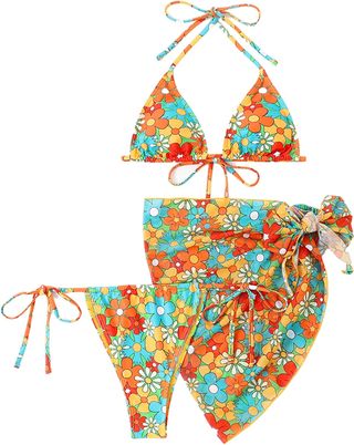 Soly Hux + 3 Piece Swimsuits Triangle Bikini Set