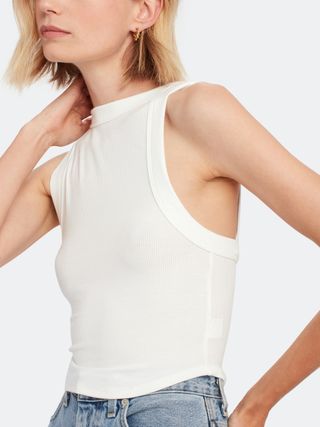 The Line by K + Ximeno High Neck Cropped Tank