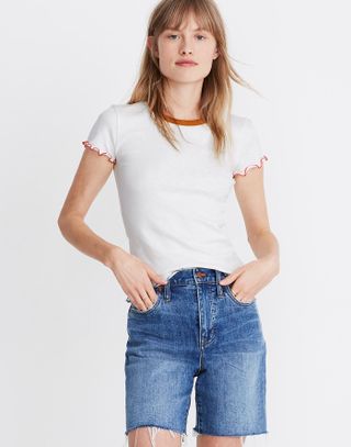 Madewell + Colorblock Tipped Baby Tee