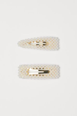 H&M + 2-Pack Hair Clips With Beads