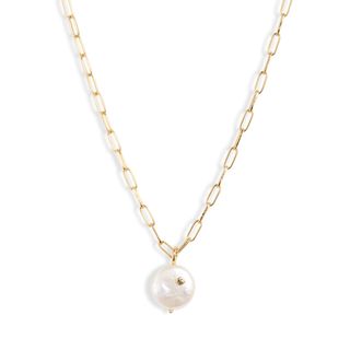 Gorjana + Reese Freshwater Pearl Pendant Necklace