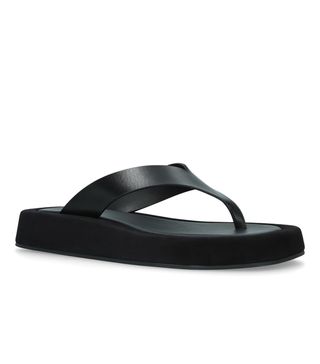 The Row + Leather Ginza Flip Flops
