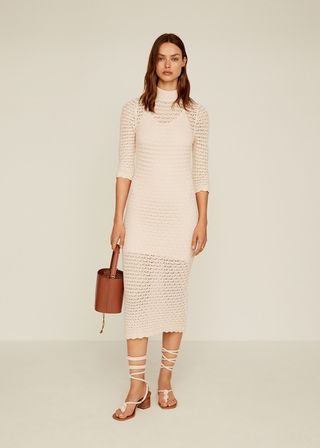 Mango + Crochet Dress