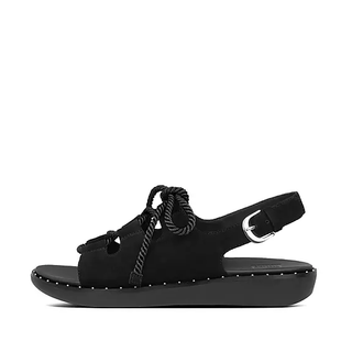 FitFlop + Lace-Up Suede Back-Strap Sandals