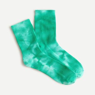 J.Crew + Ankle Boot Socks in Tie-Dye
