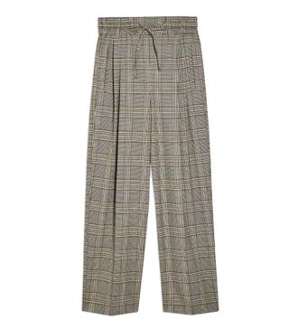 Topshop + Black and White Check Joggers