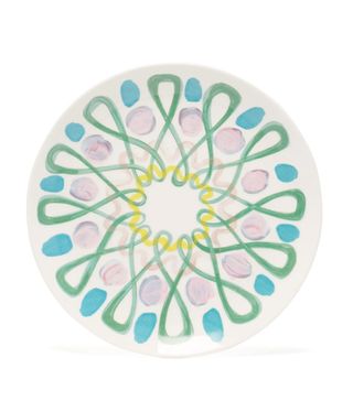 Peter Pilotto + Large Abstract-Print Ceramic Plate