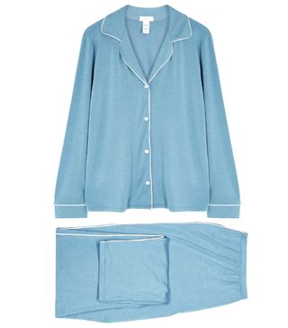 Eberjey + Gisele Blue Stretch-Jersey Pyjama Set