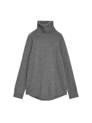 Arket + Raglan-Sleeve Cashmere Roll-Neck Jumper