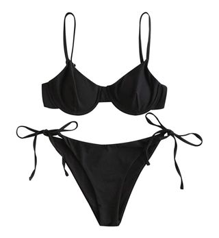 Dezzal + Tie Side String Bikini Set