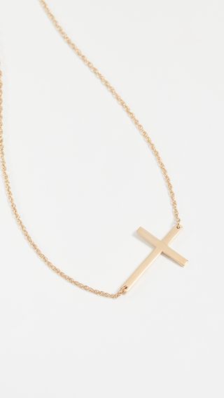 Jennifer Zeuner Jewelry + Horizontal Cross Necklace