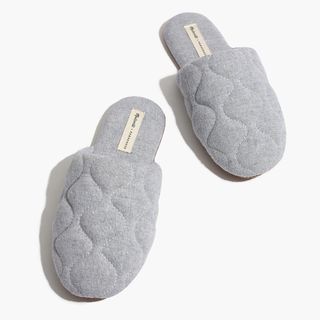 Madewell x Parachute + Chambray Quilted Slippers