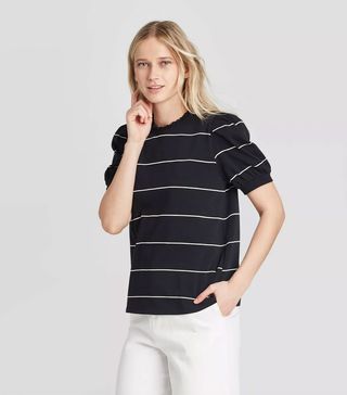 Who What Wear x Target + Striped Short-Sleeve T-Shirt