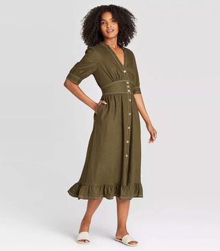 Who What Wear x Target + Elbow Sleeve Dress